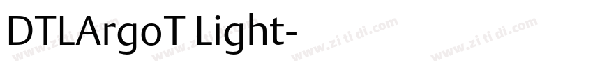 DTLArgoT Light字体转换
